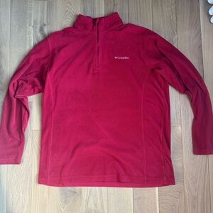 Columbia Men's Zip Up Red Sweater